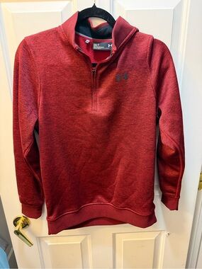 Under Armour Men’s Heathered Red Half-Zip Performance Pullover
